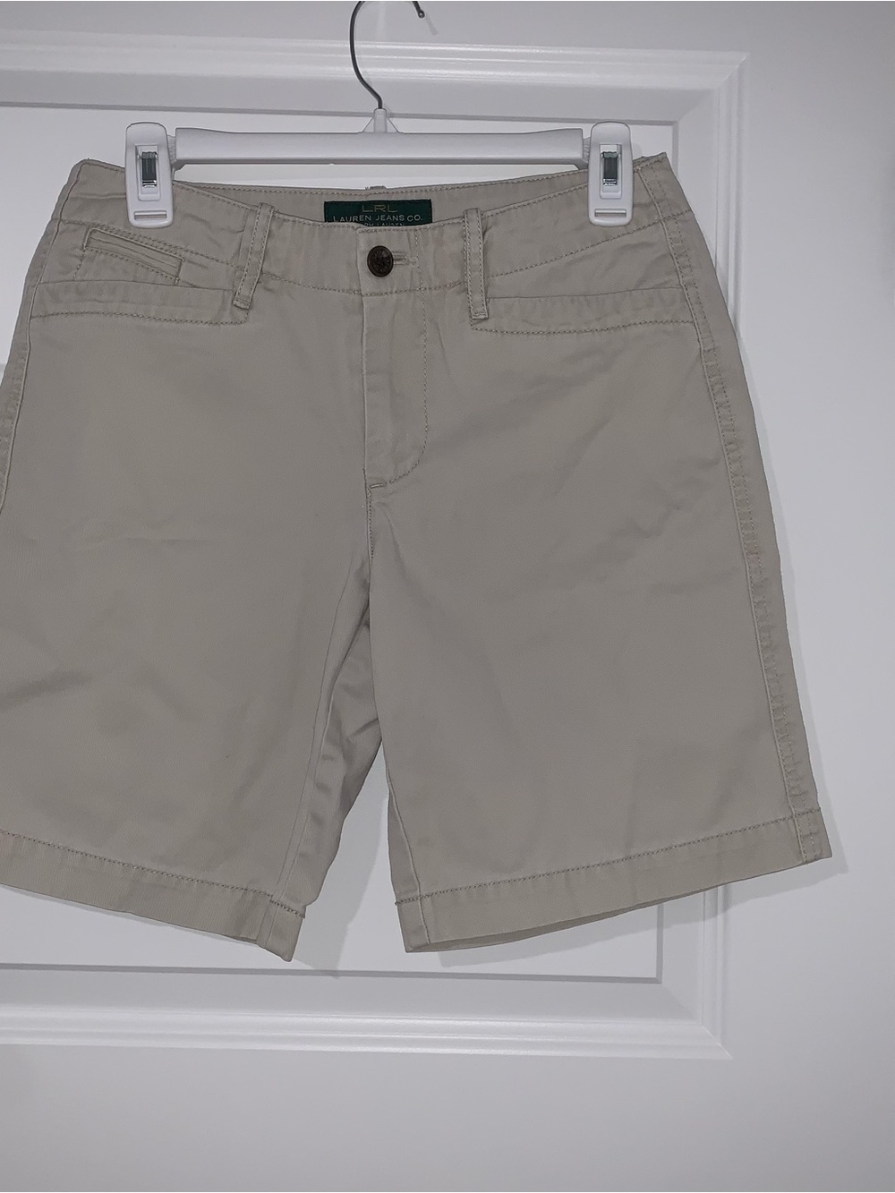 Lauren Ralph Lauren Cream Women's Chino Shorts